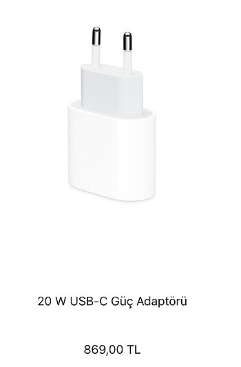 Apple Apple 20 w hızlı Adaptör