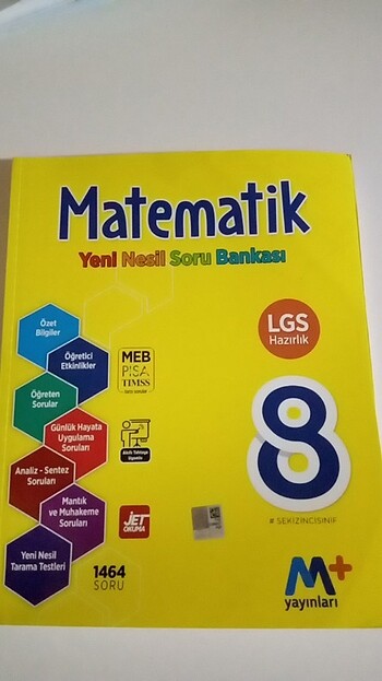 M+ yayınları Test kitabi