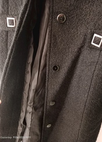 Siyah Uzun Kaban - Görsel 6