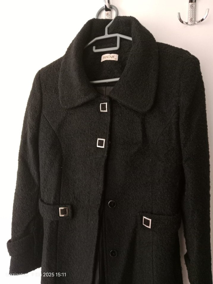 Siyah Uzun Kaban - Görsel 2