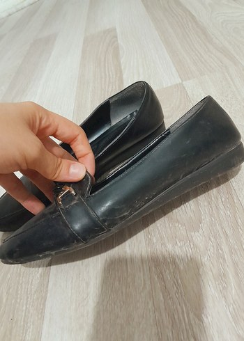 Polaris Siyah Deri babet