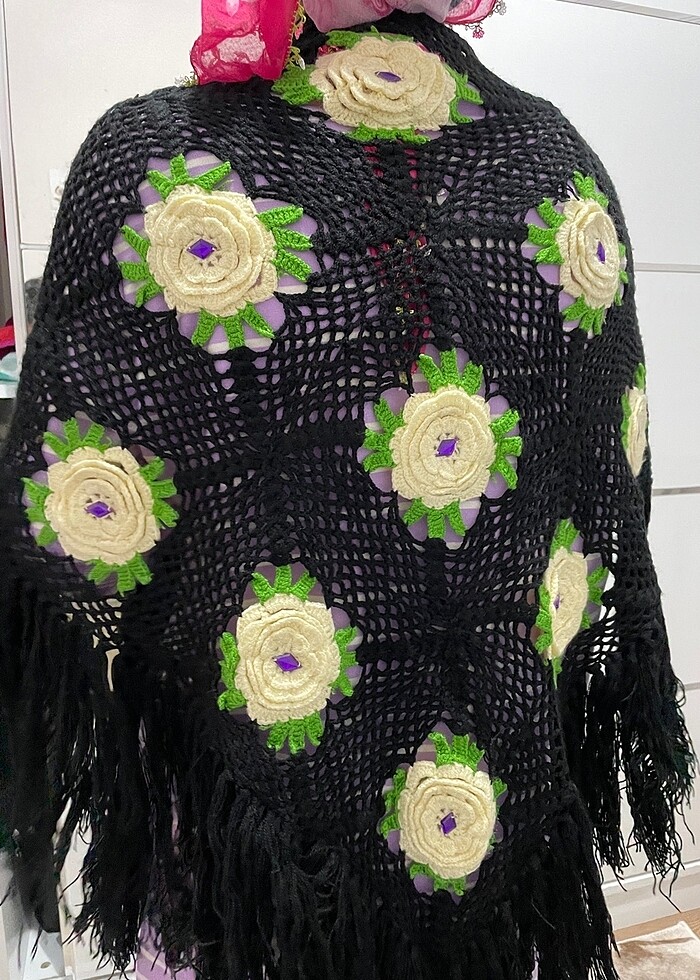 Örgü şal - Görsel 3