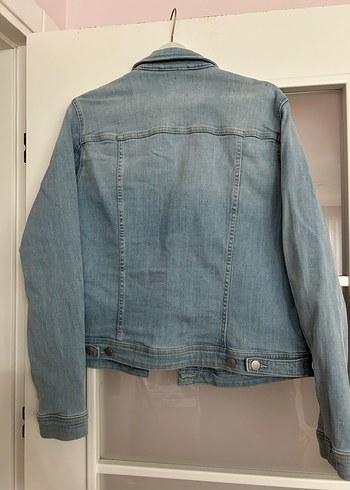 xl Beden Esprit Kadın Mavi Denim Ceket, Düğmeli, Rahat Kesim