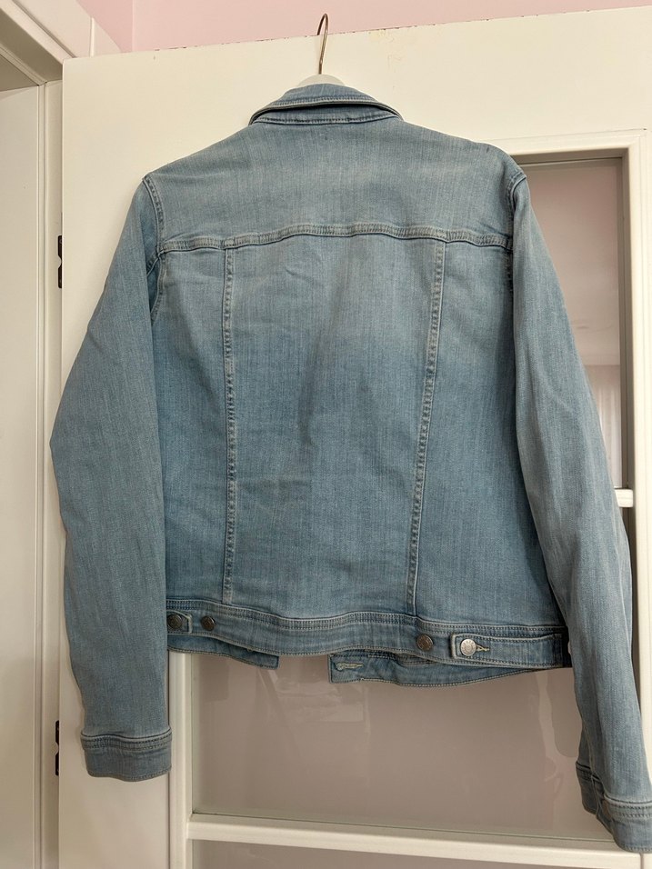 Esprit Kadın Mavi Denim Ceket, Düğmeli, Rahat Kesim - Görsel 2