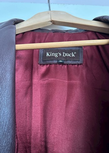 Vintage Bordo Deri Kadın Ceket XL beden - Görsel 5