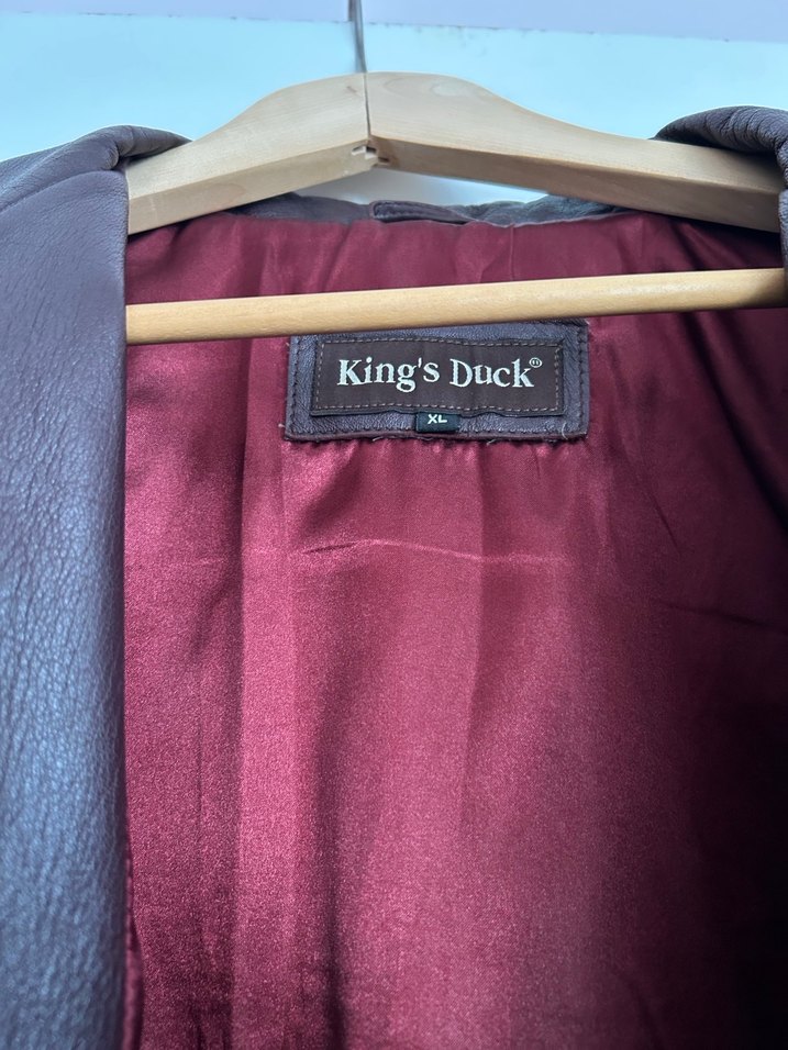 Vintage Bordo Deri Kadın Ceket XL beden - Görsel 5