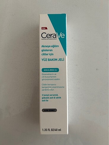 Beden Cerave yüz bakım jeli 40 ml