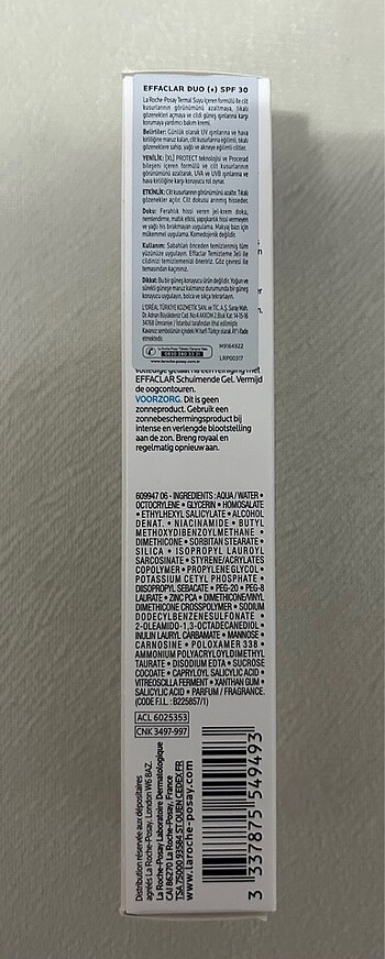 La Roche Posay Effaclar Duo spf 30 - Görsel 2
