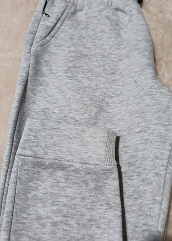 Gri Erkek Fermuarlı Rahat Eşofman Altı - Görsel 4