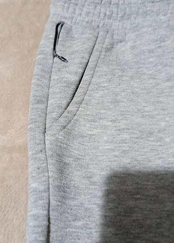 Gri Erkek Fermuarlı Rahat Eşofman Altı - Görsel 3