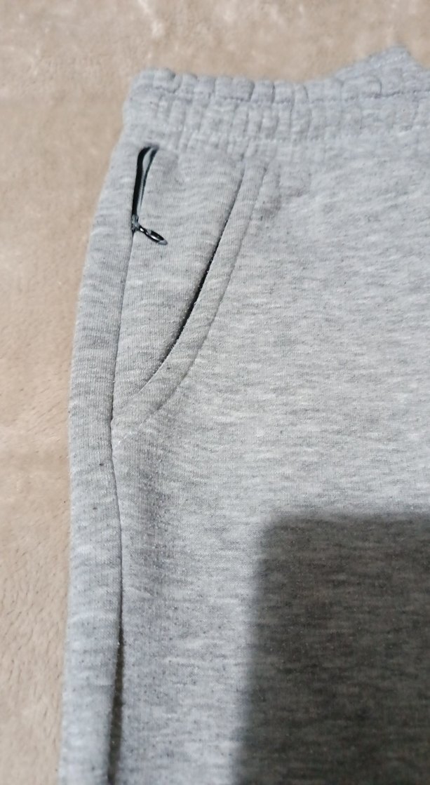 Gri Erkek Fermuarlı Rahat Eşofman Altı - Görsel 3