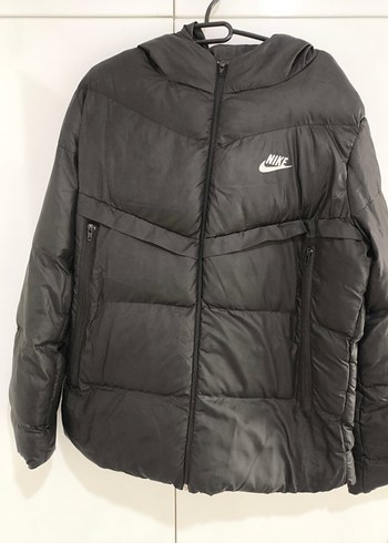 Nike Siyah erkek Midi Kışlık Spor Mont