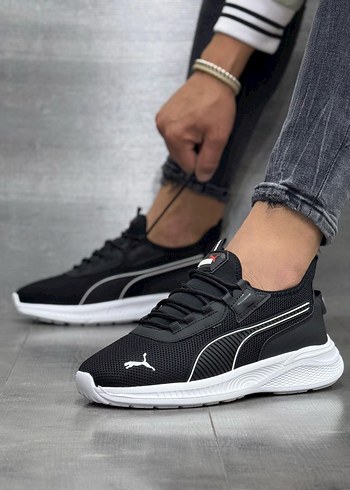 Puma Siyah Bağcıklı Erkek Spor Ayakkabı Numaraları Mevcut