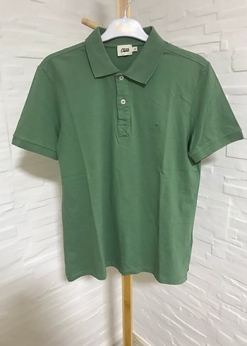 Erkek Yeşil Kısa Kollu Polo Tişört