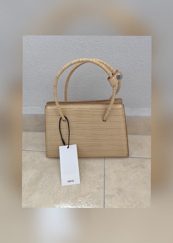 Bej Deri Minimalist Kadın Çanta