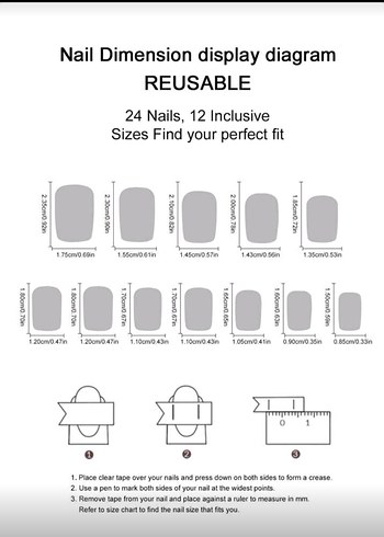 Parlak Kırmızı protez tırnak - Görsel 4