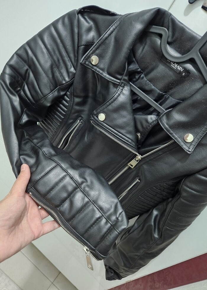 #Balmaın paris deri ceket - Görsel 2