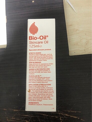 Diğer Bio Oil - Çatlak Bakım Yağ