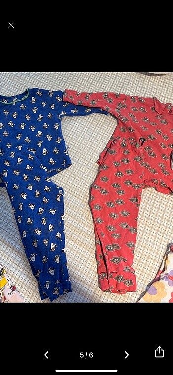 Woody 4 adet takim pijama H&M ve Woody markali