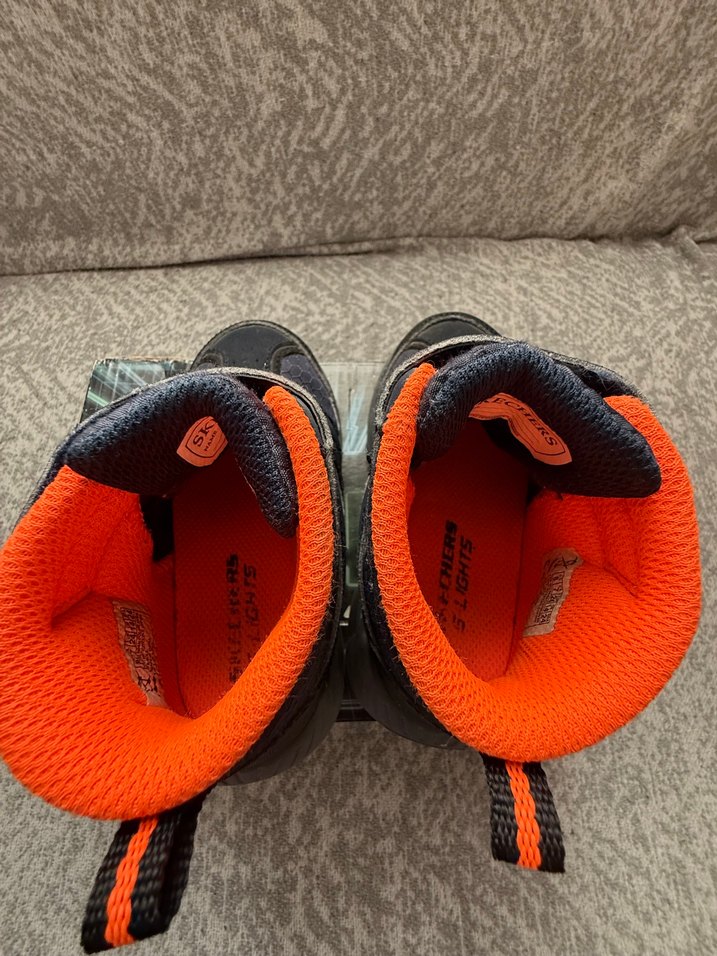 Lacivert ışıklı Skechers Erkek Çocuk bot - Görsel 4