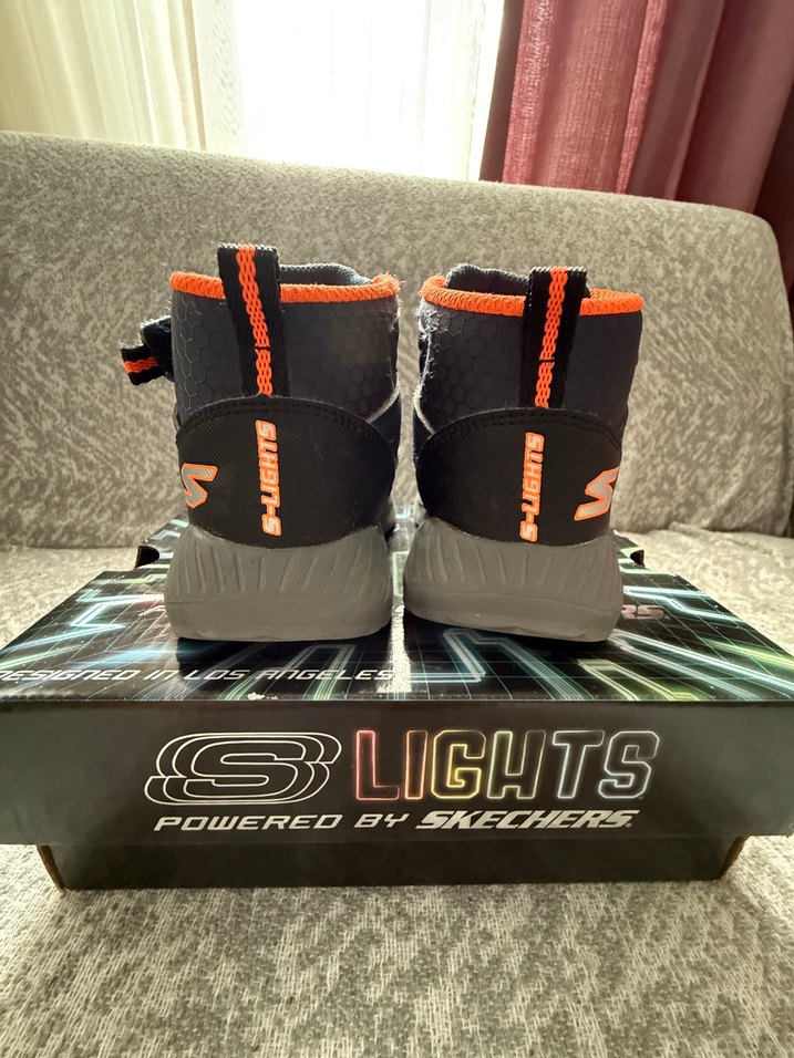 Lacivert ışıklı Skechers Erkek Çocuk bot - Görsel 2