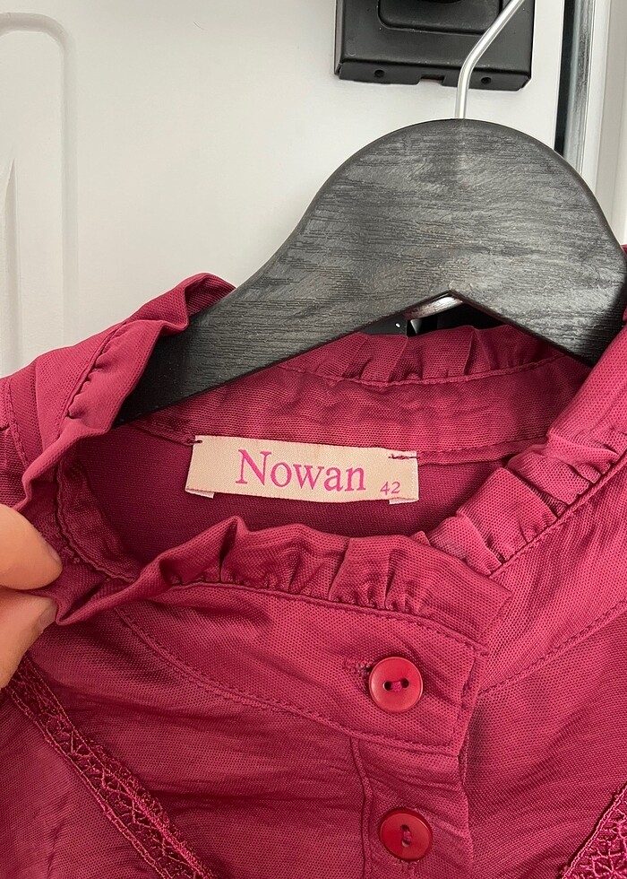 Fuşya parlak gömlek - Görsel 3