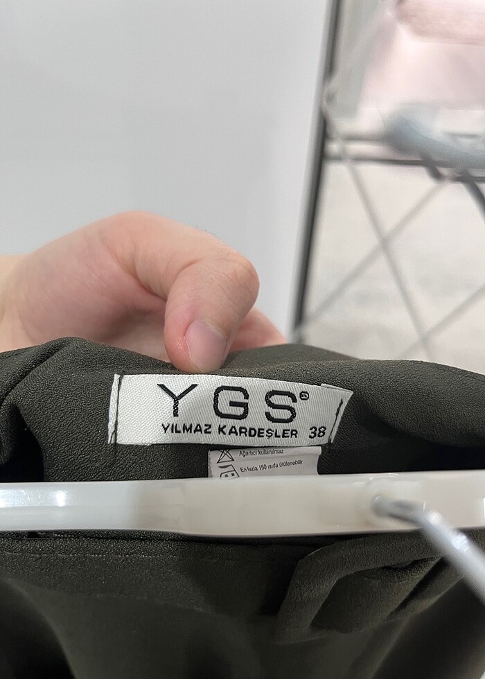 Haki rengi kemerli mevlana etek - Görsel 4