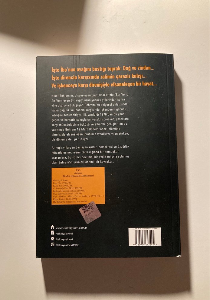 Nihat Behram - Ser Verip Sır Vermeyen Bir Yiğit - Görsel 2