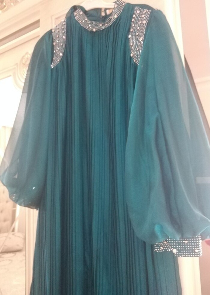 Tesettür abiye elbise  - Görsel 2