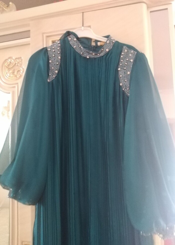 Tesettür abiye elbise  - Görsel 3