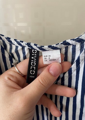 Çizgili V Yaka İnce Askılı Kadın Tulum - Görsel 2