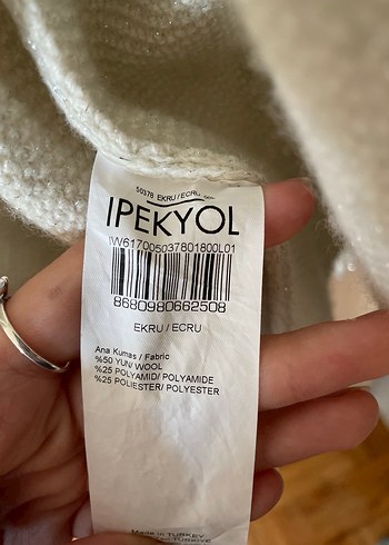 İpekyol  ekru yün hırka - Görsel 4