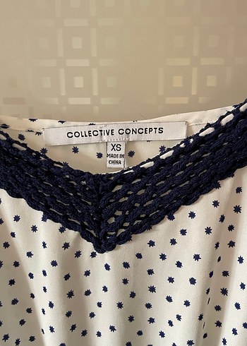 Beyaz Puantiyeli Dantel Detaylı Midi Elbise - Görsel 3