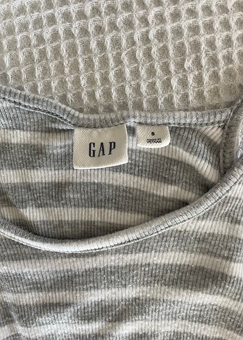 GAP Gri Çizgili Uzun İnce Askılı Elbise - Görsel 2