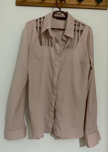 Pudra rengi gömlek - Görsel 2