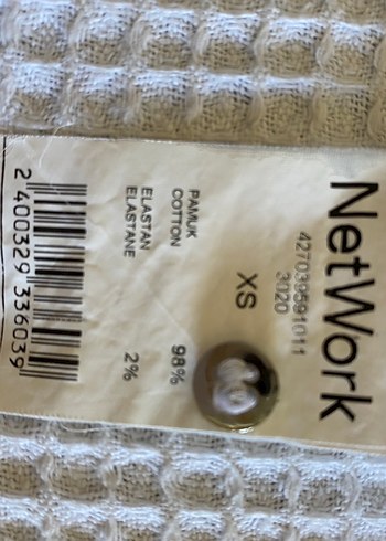 NETWORK Düğmeli Beyaz pamukluUzun Kollu Gömlek - Görsel 2