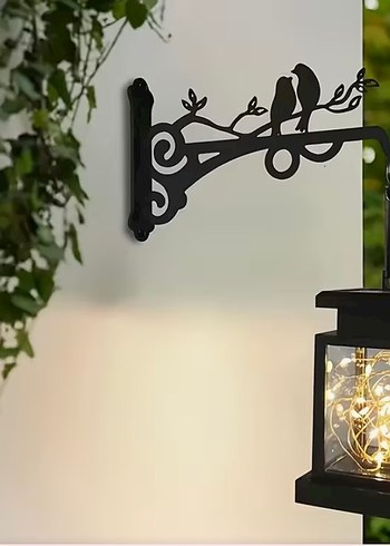 Beden Kuş Figürlü Metal Kuş Yemliği Askısı