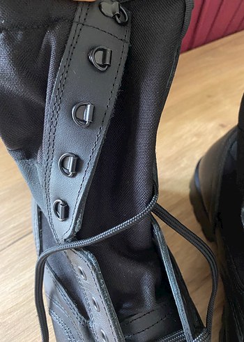 Siyah Lastik Bağcıklı Deri Erkek Bot - Görsel 3