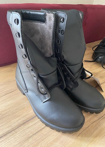 Siyah hakiki Deri Erkek Bot - Görsel 2