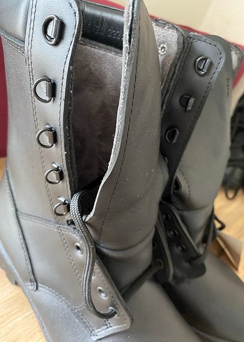 Siyah hakiki Deri Erkek Bot - Görsel 4