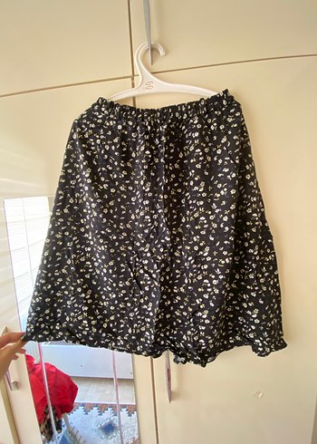 Addax Düğmeli Siyah Midi Salaş Etek - Görsel 4