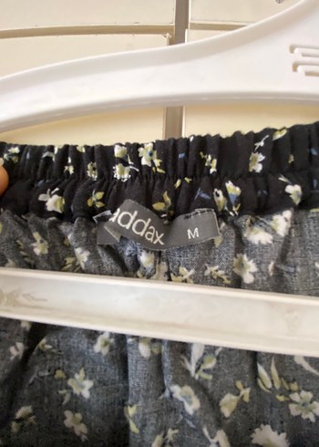 Addax Düğmeli Siyah Midi Salaş Etek - Görsel 5