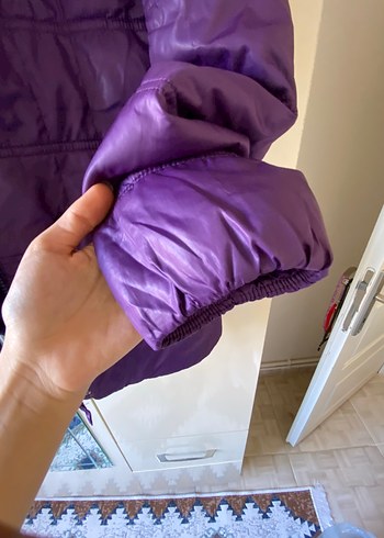 LCW Mor Düğmeli Kız Çocuk Mont - Görsel 5