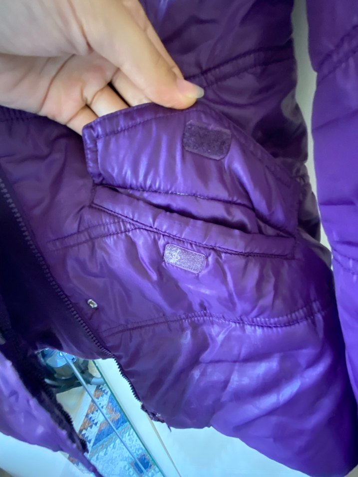 LCW Mor Düğmeli Kız Çocuk Mont - Görsel 3