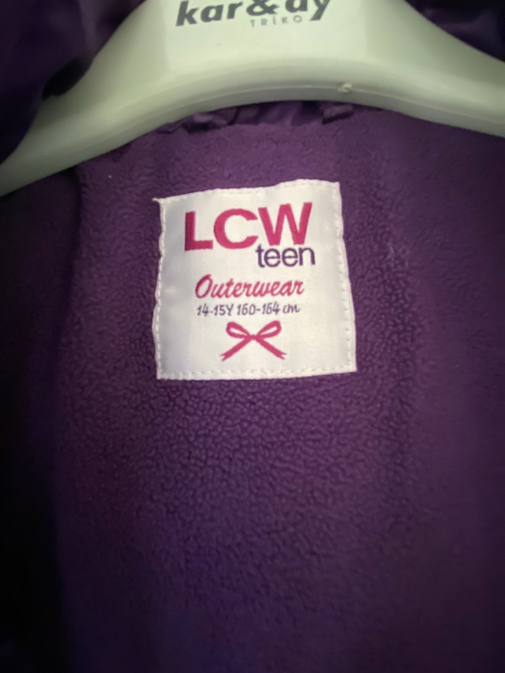 LCW Mor Düğmeli Kız Çocuk Mont - Görsel 2