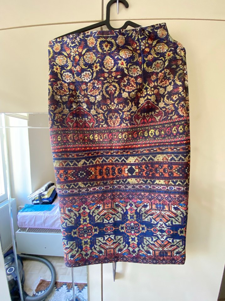 Desenli Bohem Uzun kalem etek - Görsel 4