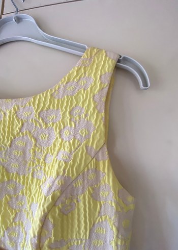 Sarı Midi Elbise - Görsel 3