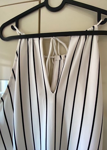 Mango Çizgili Askılı elbise - Görsel 6