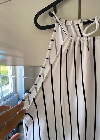 Mango Çizgili Askılı elbise - Görsel 5