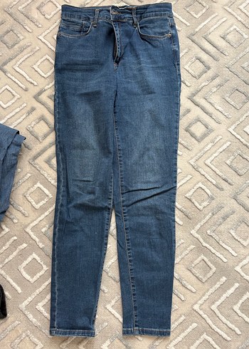 38 Beden Lacivert Kadın Denim Pantolon